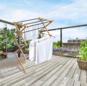Erga Aurora Plus, vešiak na sušenie bielizne 69x49,5x97 cm na postavenie, hnedá-čierna, ERG-SEP-1265SUAURPLUD