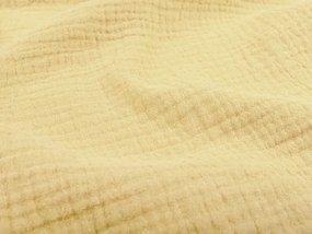 Biante Mušelínové posteľné obliečky Nature MSN-003 Pastelovo žlté Predĺžené 140x220 a 70x90 cm
