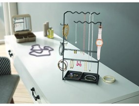 Čierny organizér na šperky Metaltex My Jewels