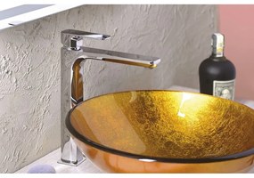 Stojančeková umývadlová batéria v lesklej striebornej farbe Spy – Sapho