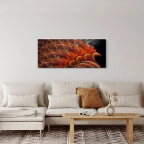 Obraz - Abstraktná imitácia peria (120x50 cm)