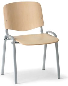 Drevená stolička ISO - sivé nohy, buk