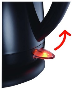 Čierna plastová rýchlovarná kanvica 1,5 l KO299830 – Tefal