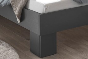 Posteľ Laurie 180x200 cm, grafit/dub