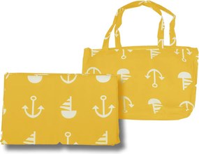 Plážové ležadlo KOTVA 180x50 cm, žlté