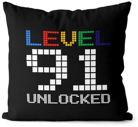 Vankúš Level unlocked (vek: 91, Velikost: 40 x 40 cm)