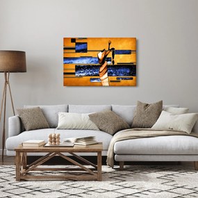 Obraz abstraktné maľby (90x60 cm)