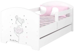 Babyboo Detská posteľ 160 x 80 cm - Baletka  + šuplík 160x80