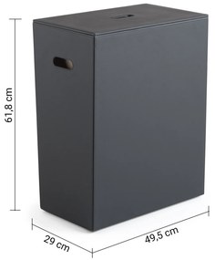 Gedy Gedy, LUXURY kôš na bielizeň 49,5x61,8x29cm, čierna, 103714