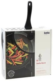 Kela Wok panvica s pokrievkou STELLA NOVA, liaty hliník, čierna, 30 cm, 5 l