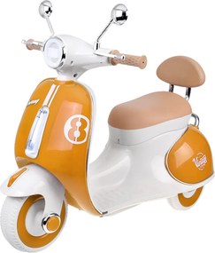 JOKOMISIADA Klasický elektrický skúter na batériu pre deti PA0330 oranžový