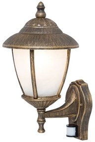 Rabalux 7836 - Vonkajšie nástenné svietidlo so senzorom MADRID 1xE27/60W/230V IP43