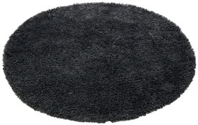 Livarno home Koberec s dlhým vlasom, 80 x 150 cm/Ø 100 cm (tmavosivá)  (100377446)