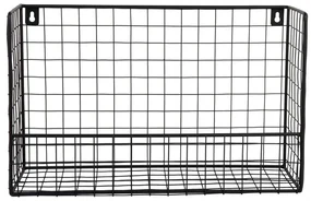 Čierna oceľová polica 40 cm Reja – PT LIVING