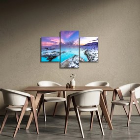 Obraz - Modrá lagúna na Islande (90x60 cm)