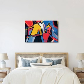 Obraz - Abstrakcia mužov (90x60 cm)