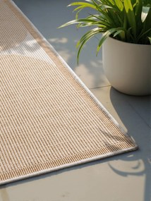 NORTHRUGS, Kusový koberec Duet Bowen 106245 Beige/White - na von aj na doma, 120x170, béžová, chodba / predsieň