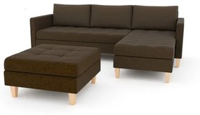 Rozkladacia sedacia súprava OSLO s veľkou taburetkou