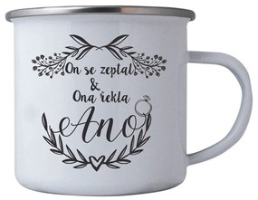 Bohemia Gifts Plechový hrnček Pro novomanželé, 350 ml