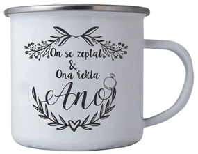 Bohemia Gifts Plechový hrnček Pro novomanželé, 350 ml