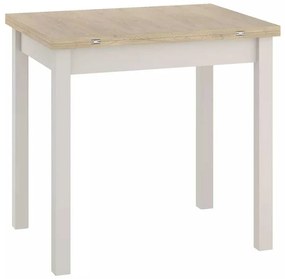 Jedálenský stôl Flip 80 x 60 cm, dub cremona / krémová