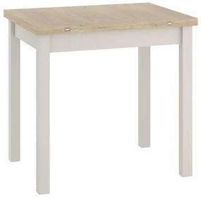 Jedálenský stôl Flip 80 x 60 cm, dub cremona / krémová