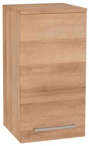 Mereo, Mereo Bino kúpeľňová skrinka horná 63 cm, pravá, Multidecor, Dub Riviera mountain, MER-CN696DMON