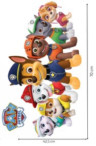 Samolepka na stenu "PAW patrol 3" 70x42,5 cm