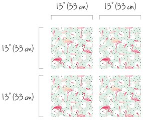 Nálepky Ikea Kallax Plameniak