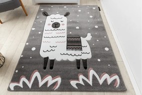 Dywany Łuszczów Detský kusový koberec Petit Lama grey - 160x220 cm