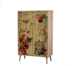 Skrinka Mega Sonoma Oak Roses