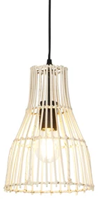 Vidiecka závesná lampa ratanová 20 cm - Botello