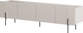 TV stolík Malmi 200 cm - kašmírová / čierna