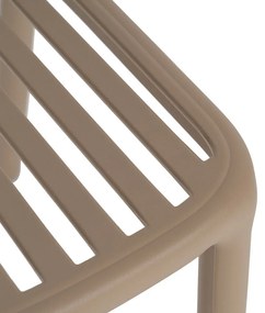 Béžová plastová jedálenská stolička Alia – Ixia