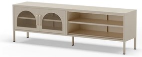 Krémový TV stolík 160x50 cm Diora – Marckeric