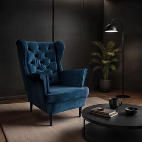 KRESLO UŠIAK BRUNO 2 CHESTERFIELD ROYAL VELVET 234