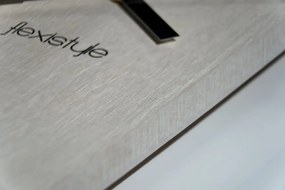 Bielo - čierne okrúhle nástenné hodiny