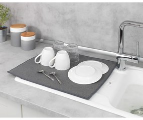 Sivá absorpčná podložka na umytý riad Wenko Miko