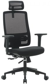 Otočné kreslo Popstar Mesh Lux čierna