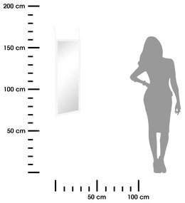 Závesné zrkadlo Basic, biele