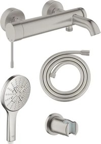 Vaňová batéria Grohe so sprchovým setom 150 mm supersteel GBAL11