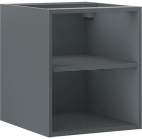 Mexen Box-A, otvorená skrinka s policou 40 cm, grafitová matná, 91AX2-0400-470-0-66