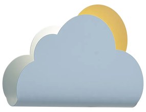 Detská nástenná lampa Modrý oblak so slnkom - Cloudy