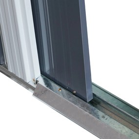 Záhradný domček BestBerg ZD‑808AW / 5,6 m² / 236 × 238 × 203 cm / antracit/biela