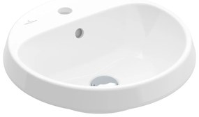 Villeroy & Boch Architectura - Zápustné umývadlo Ø 450 mm, s prepadom, alpská biela CeramicPlus 5A6545R1