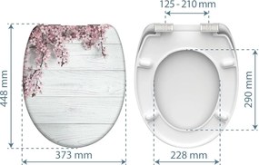 Eisl Sanitär WC sedadlo Duroplast Soft Close Flowers and Wood 82197