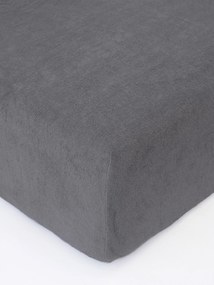 Froté plachta 140 × 200 cm - tmavo sivá