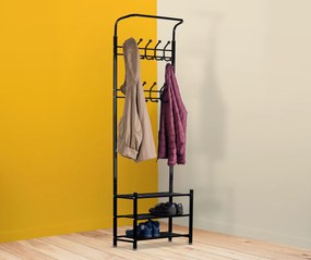 Wellhox Vešiak na oblečenie + skrinka, polica, polica na topánky
