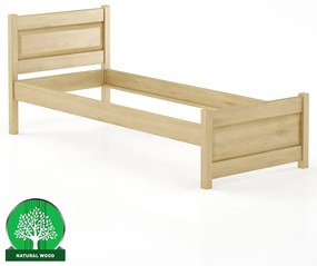 Posteľ buková LK120–90x200 prírodné
