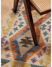 Obojstranný ručne tkaný vlnený behúň 60x190 cm Kamal Oasis – Nouristan